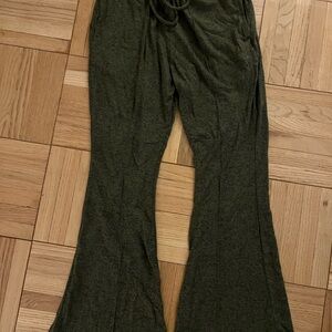 Olive Green Flared Pants